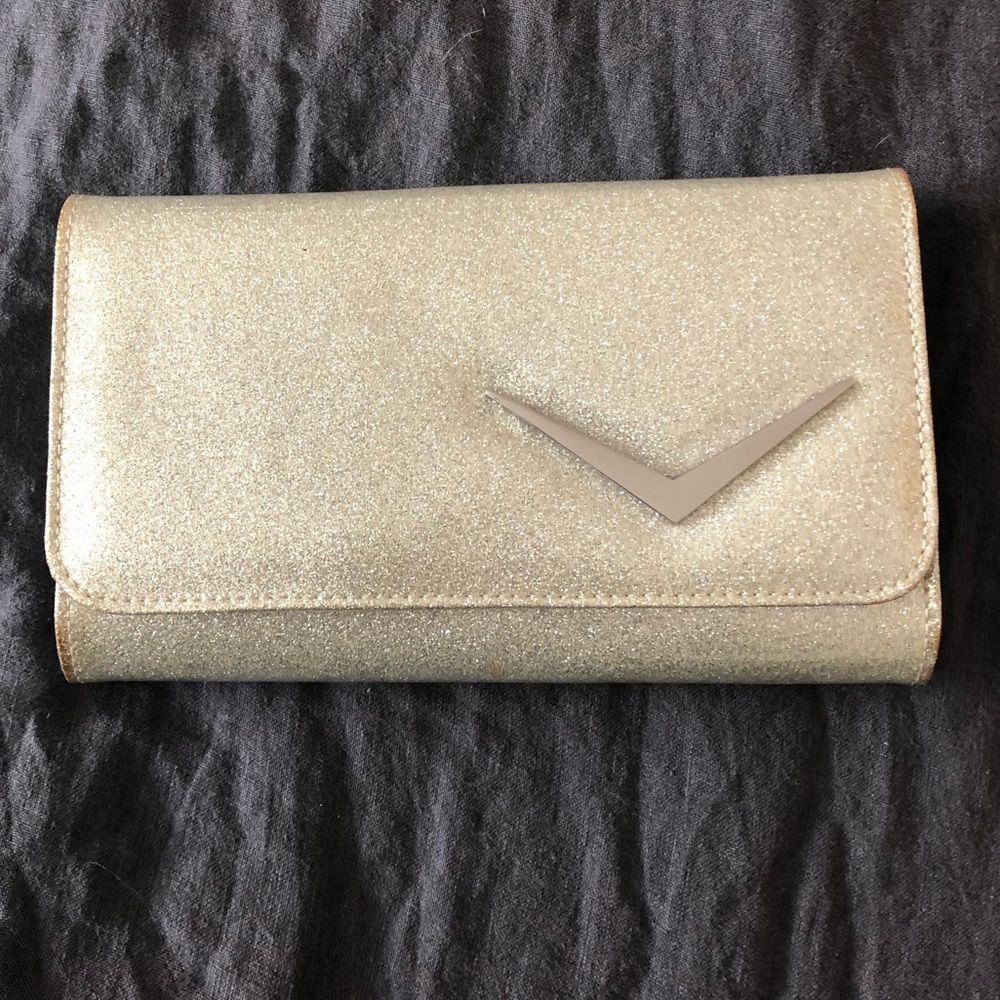 Lux de Ville silver glitter wallet